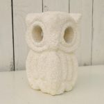 Lampe Photophore Chouette Hibou En Grès – Déco Vintage Rétro Céramique
