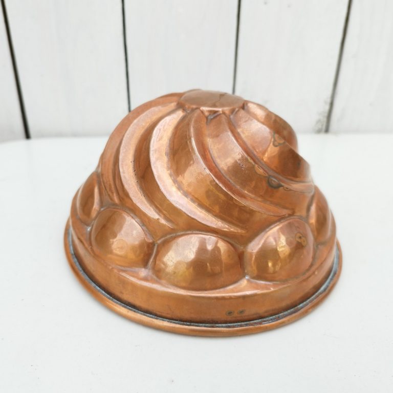 Moule à Pâtisserie Vintage JELL-O - Cuivre Rose - Forme Ronde à Fossettes
