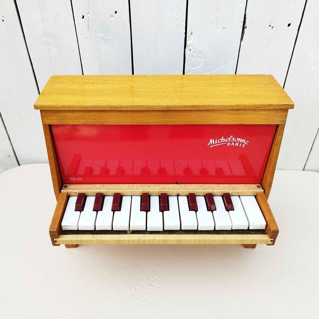 Piano enfant, jouet, Michelsonne, 20 touches - Acolytes Antique