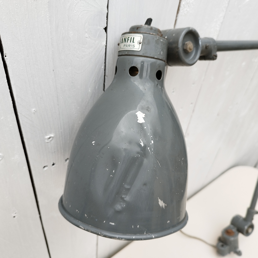 Lampe articulée industrielle Sanfil design - Acolytes Antique