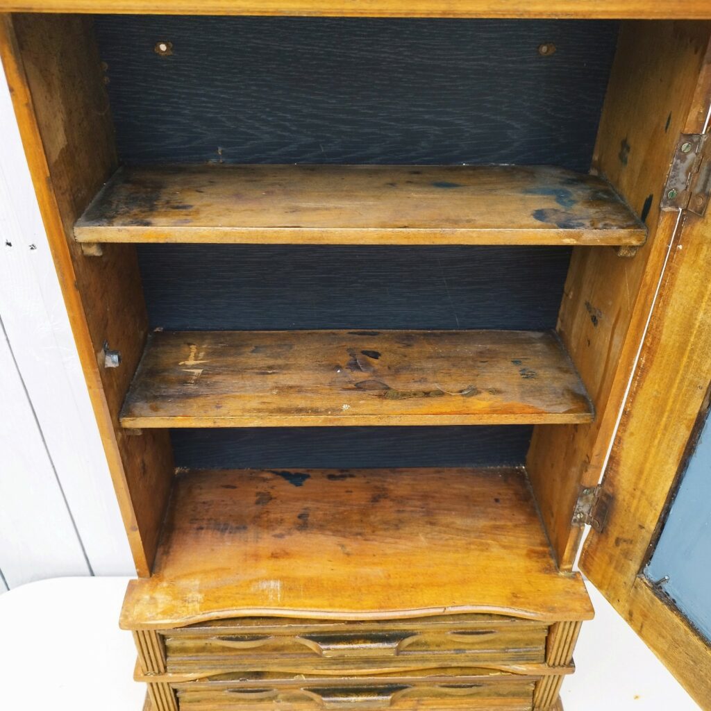Meuble rangement mural, armoire en bois , 50’s Acolytes Antique