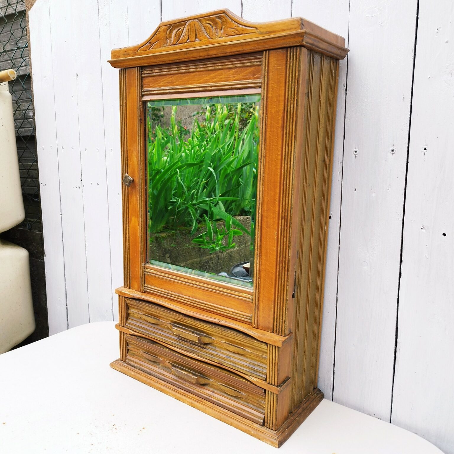 Meuble rangement mural, armoire en bois , 50’s Acolytes Antique
