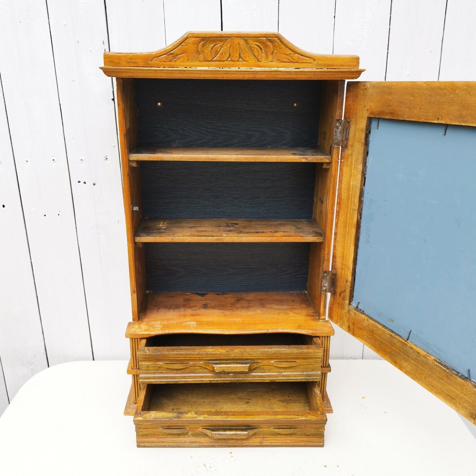 Meuble rangement mural, armoire en bois , 50’s Acolytes Antique