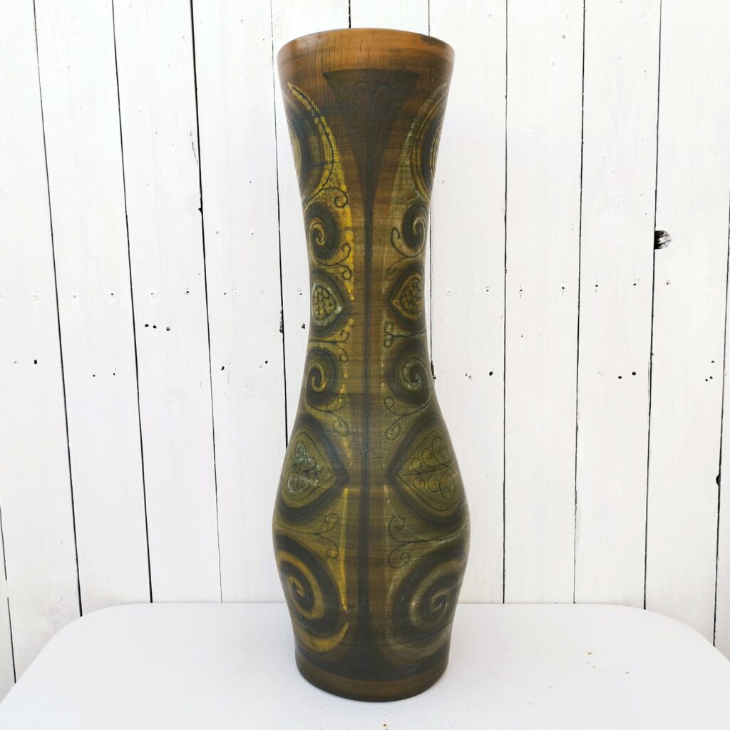 Jean Claude Malarmey, Vallauris - Vase aux feuilles stylisées 1950