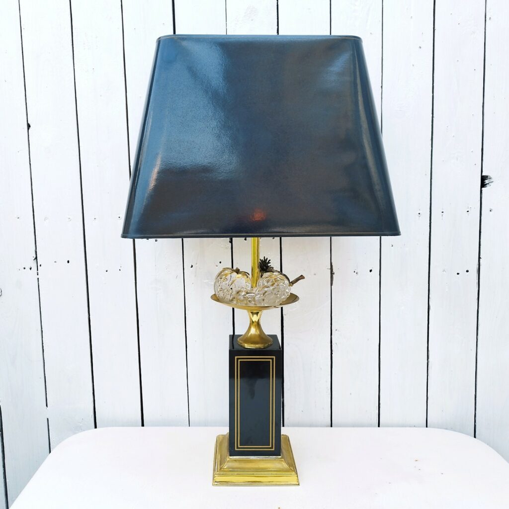 Lampe De Table Art Déco Richard Rohac - Laiton - Autriche 1950-1959 - Vintage