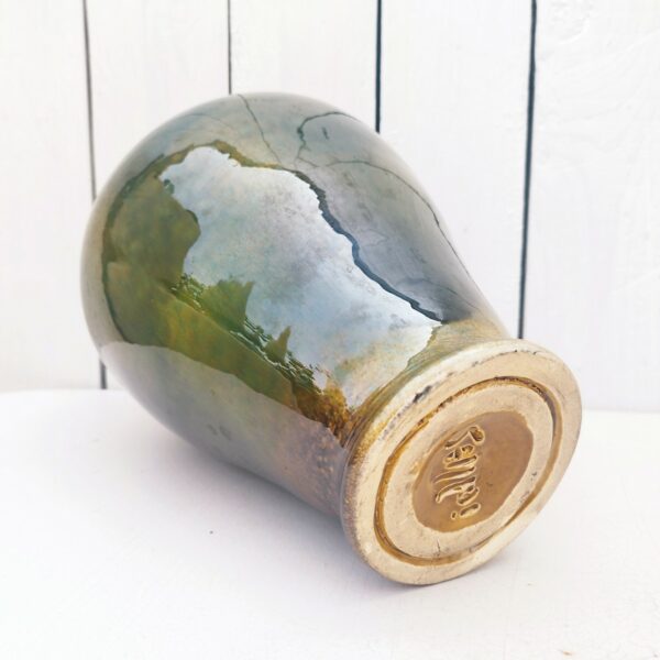 Vase en céramique par  Max Idlas datant des années 60. Signé en creux sur le dessous. Excellent état Hauteur : 28 cm