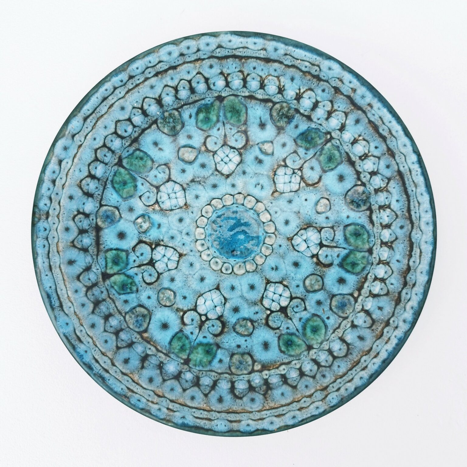 LOT 5 ASSIETTES plates TRE CI Made in Italy Céramique vintage Années 80
