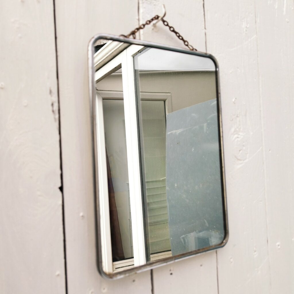 MIROIR PSYCHÉ BARBE VINTAGE - Miroir De Barbier/barbière - Porte-bijoux - Occasion
