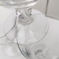 Six verres apéritifs en cristal, modèle Orval de la maison Daum. Excellent état. Hauteur : 9,5 cm Diamètre : 6,5 cm
