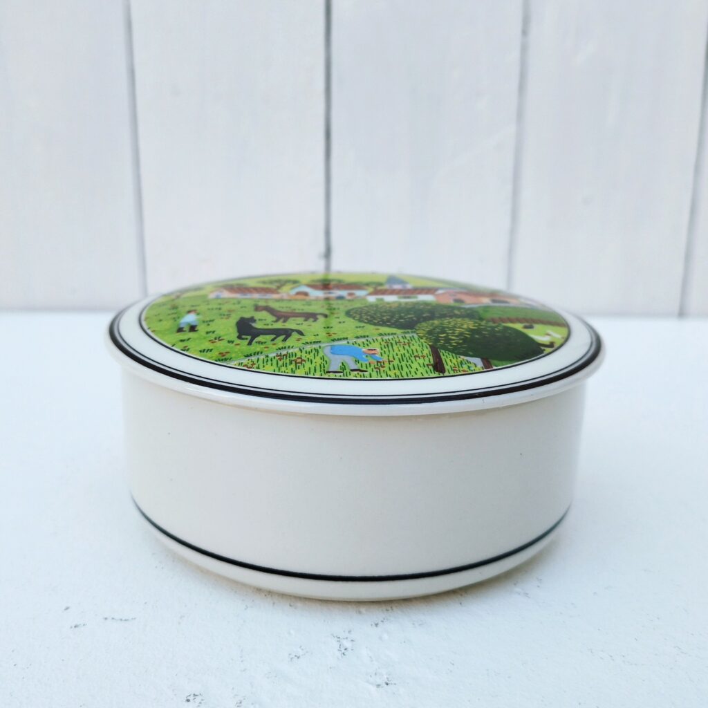 Boîte En Porcelaine Villeroy & Boch Amazonia Gifts – 16x13x10 Cm, Motif Forêt Tropicale Multicolore, Élégante Et Polyvalente