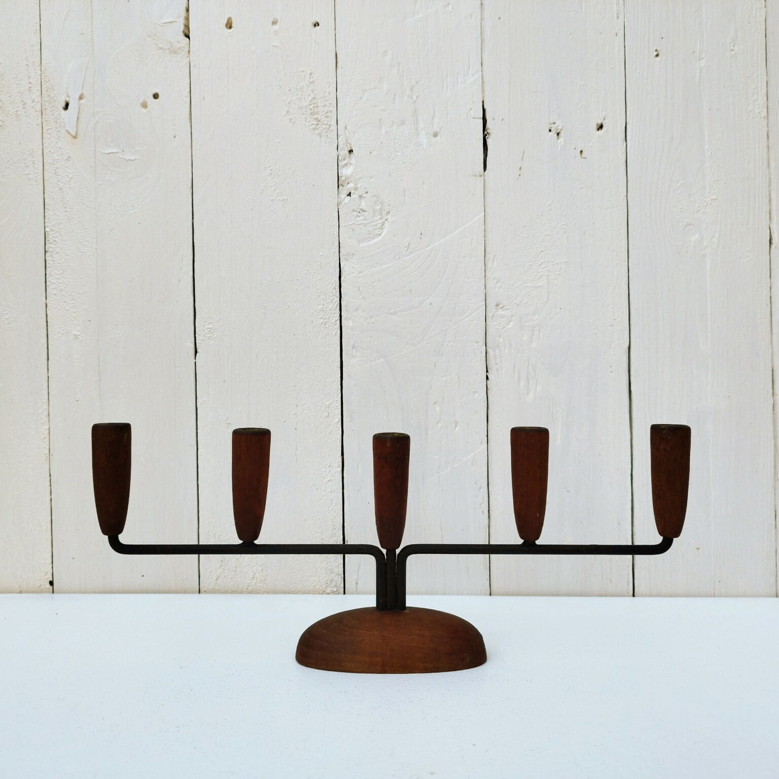Paire de 2 Bougeoir Vintage Lucite Plexiglas Design Midcentury Moderniste Années 70 80's Space Age - Décoration