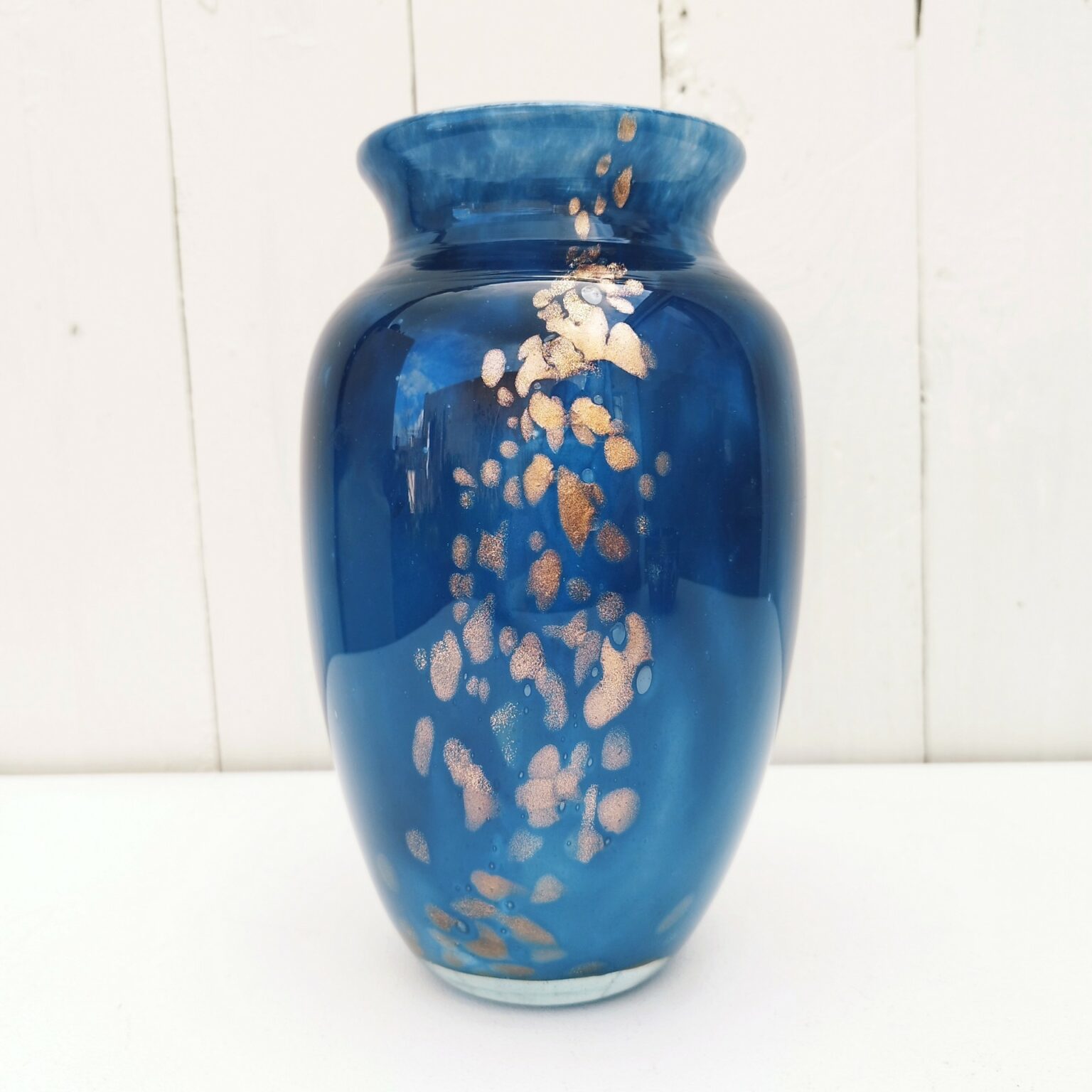 Vase en verre soufflé, verrerie Biot, vintage - Acolytes Antique