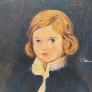 Portrait huile sur toile d'une garçonnet par Luis edouardo de la Rocha. Datant du début XXe. Non Signé . Quelques petites tâches et petits manques de peinture. A nettoyer Bon état général Dimensions : 41 x 33 cm