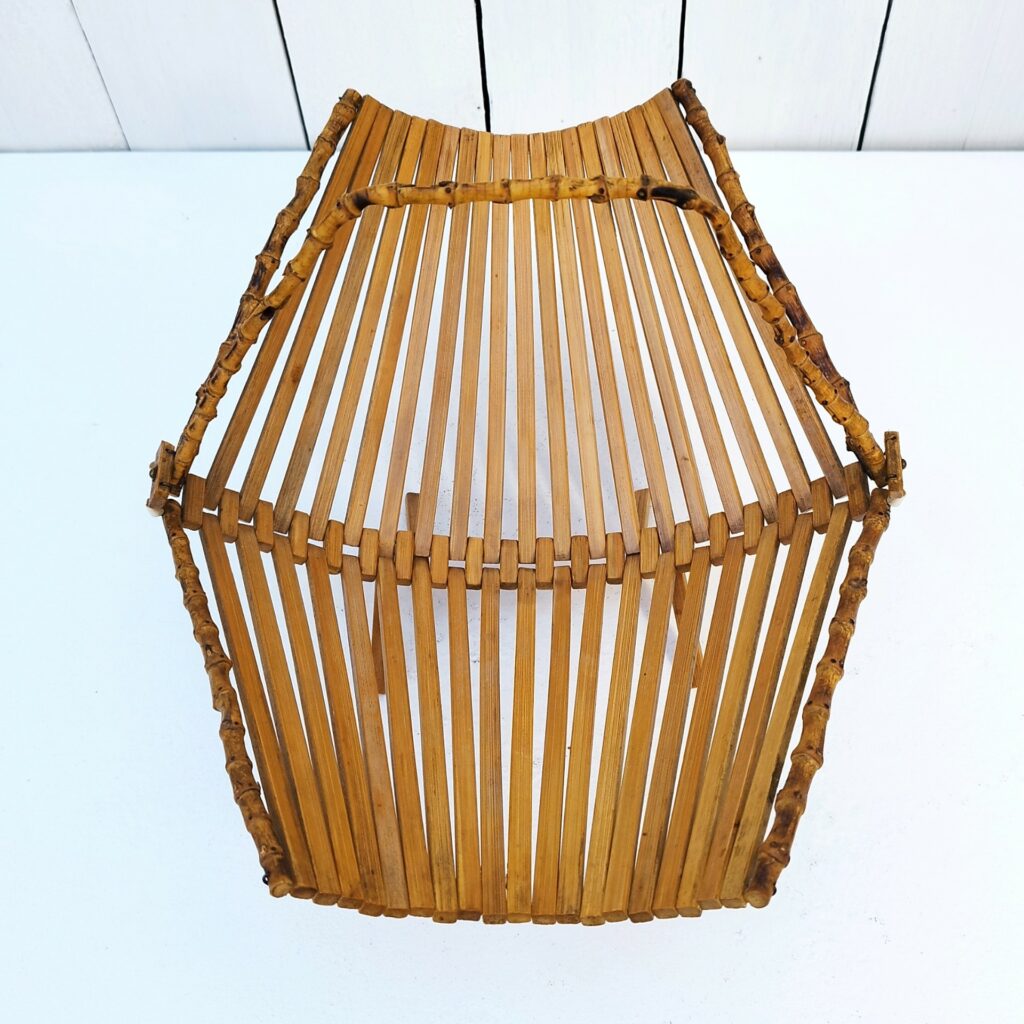 Table pliante en bambou années 60 | , brocante en ligne
