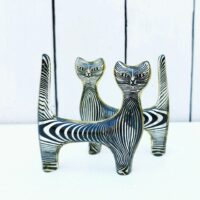 Paire de chats lucite,  design Abraham Palatnik, vintage – Image 2