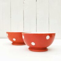 Bols à pois en faience de longchamp Vintage – Image 2