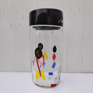 Grand vase en verre soufflé en verre de Murano, par Paolo Crepax, décor abstrait faisant penser à du Miro. Belle pièce qui saura égayer votre intérieur. Très bon état Hauteur : 36 cm Diamètre : 16 cm