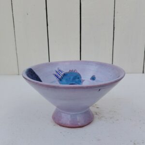 Coupe/Vide poche  en céramique, par Robert et Jean Cloutier. signé en creux sur le dessous. Une petite tache à l'intérieur sans gravité Bon état général Hauteur : 8,5 cm Diamètre : 15 cm